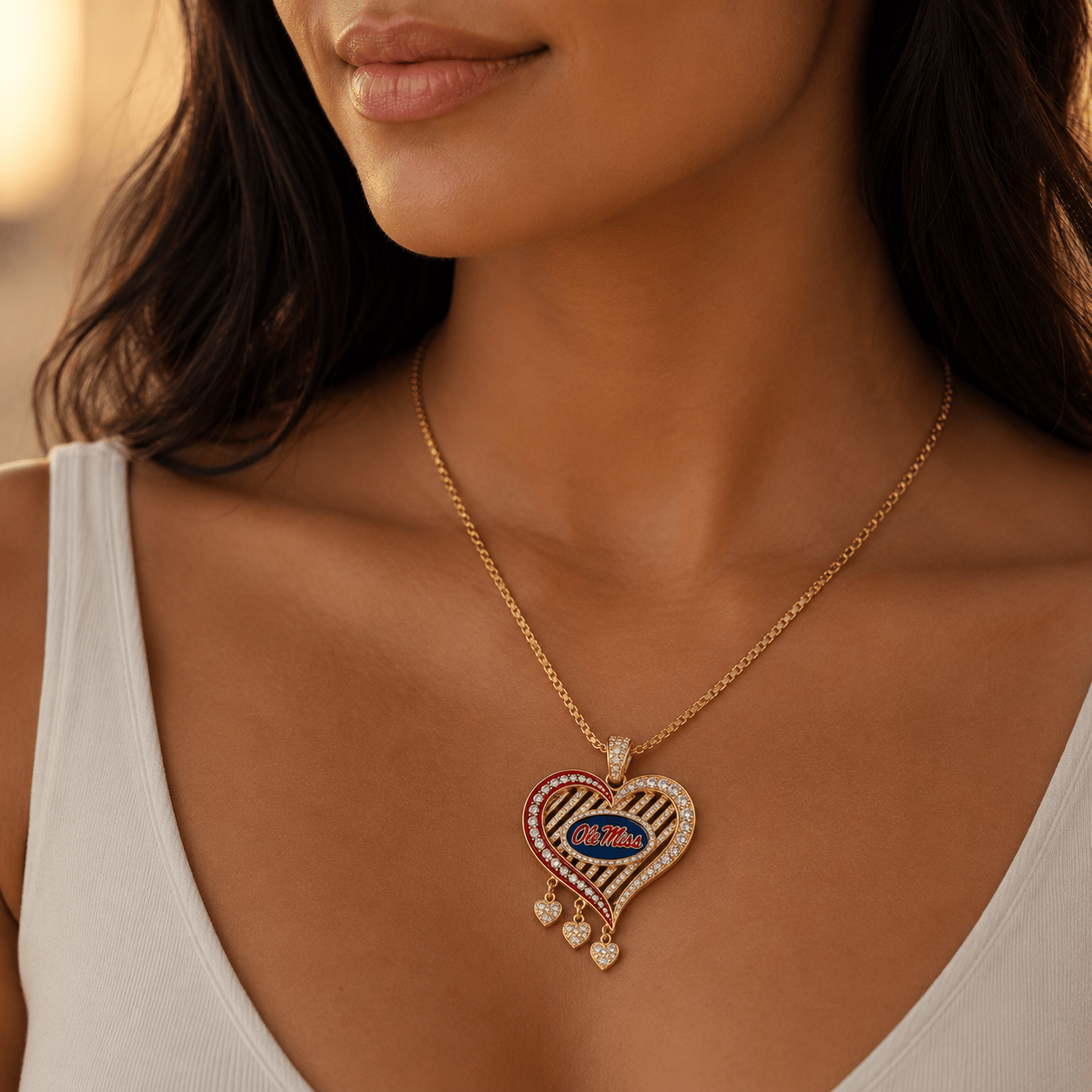 OMR Solid Gold Chain with Diamond Pendant TTTT
