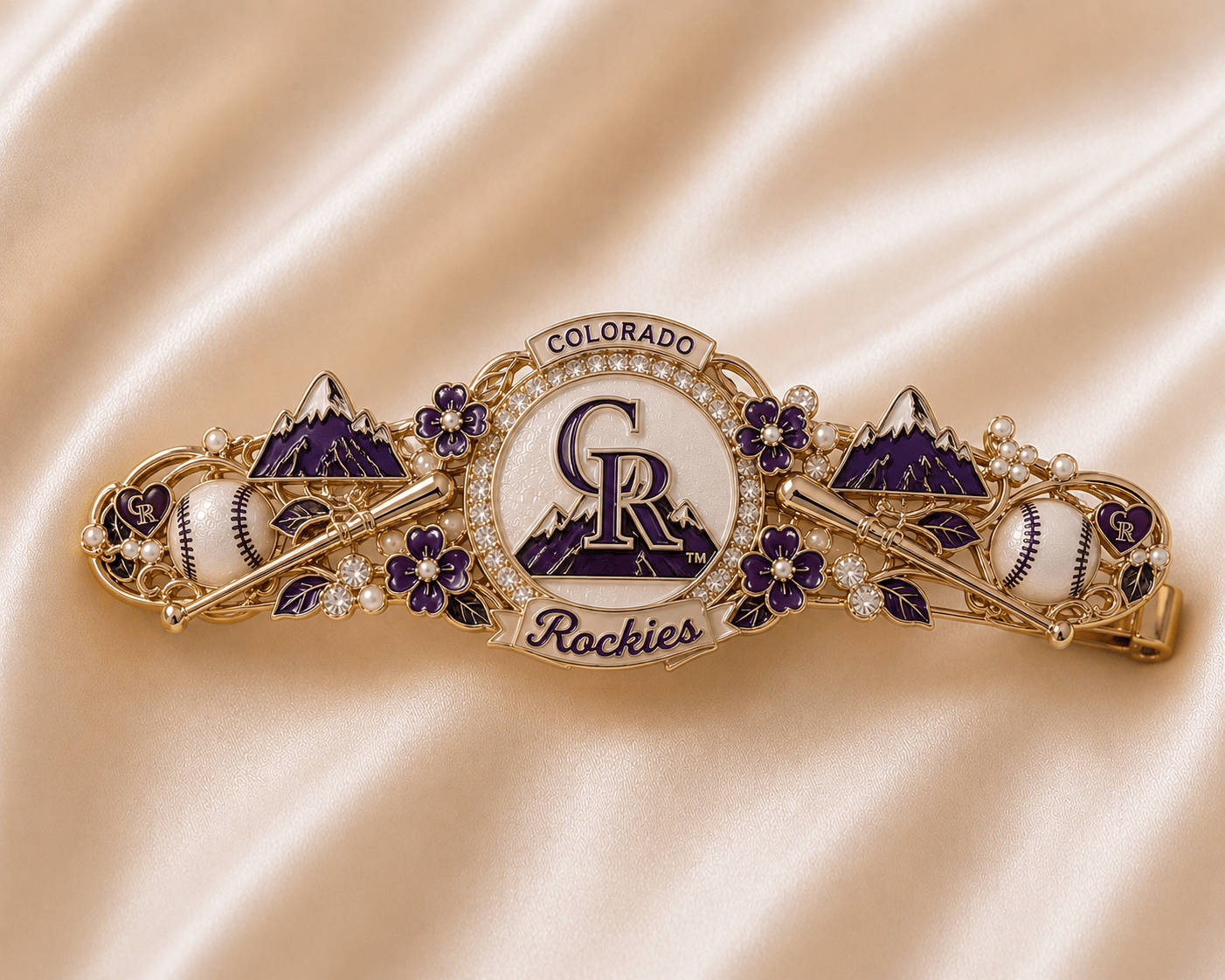 CLRDR Elegant Gold Hair Clip For Women TMH