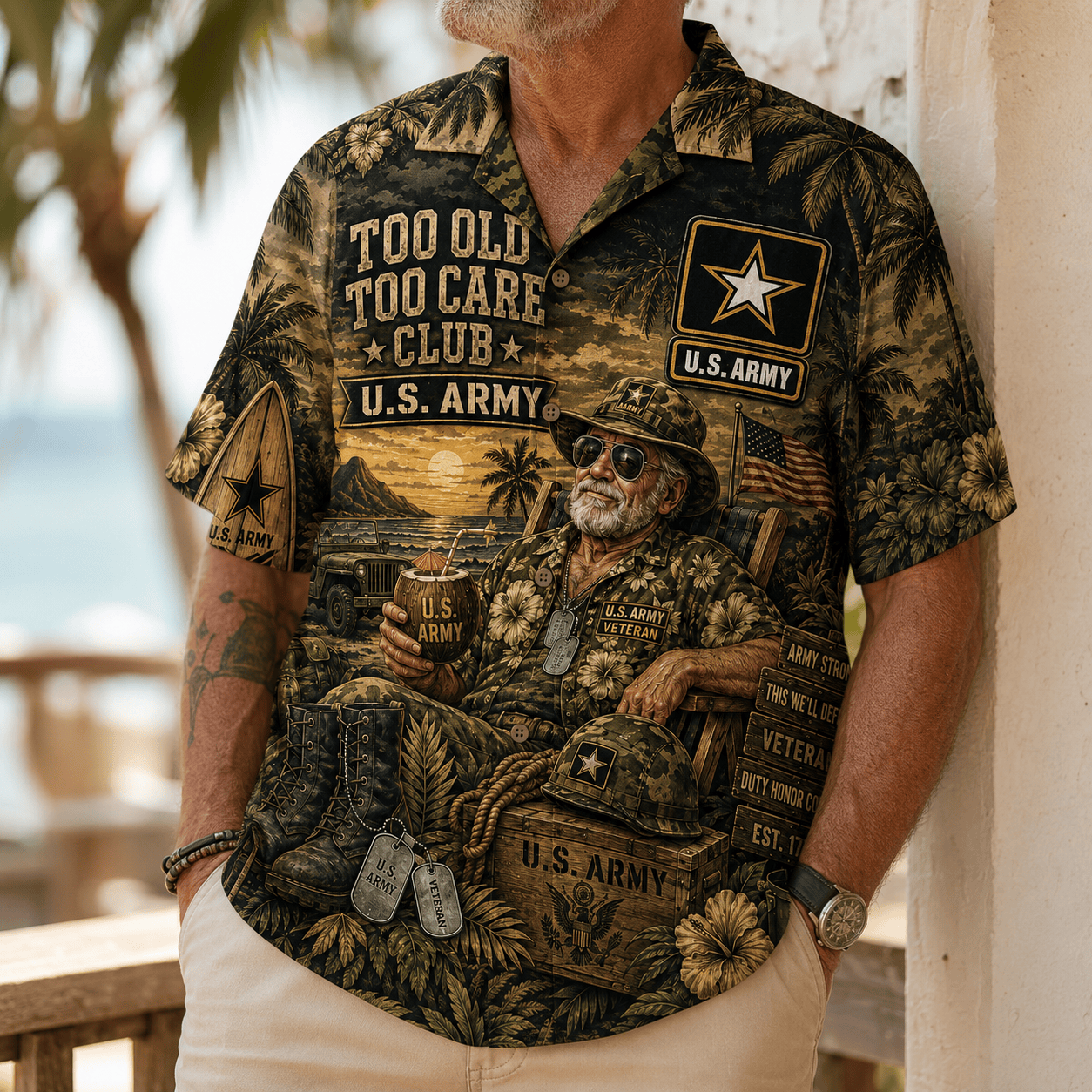 Premium USAR Hawaiian Shirt HQH
