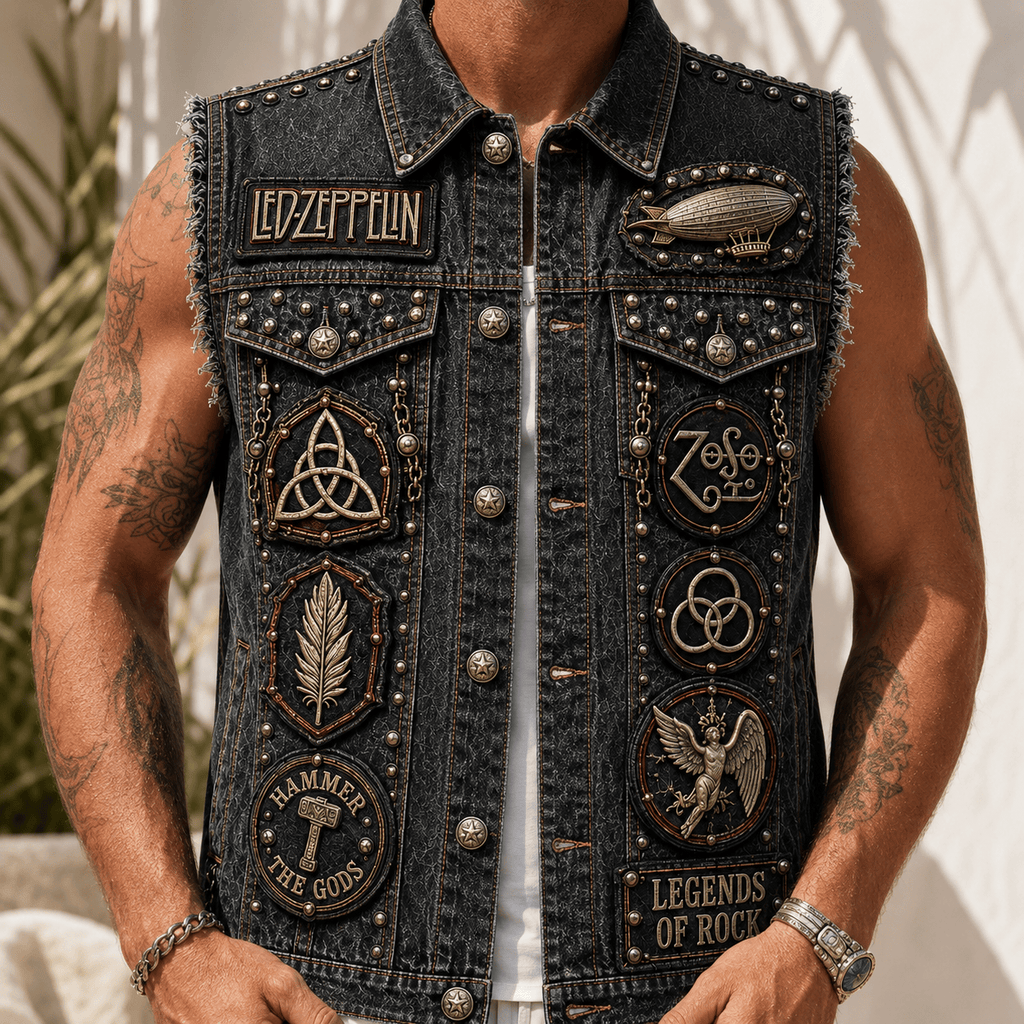 LZPL PREMIUM DENIM VEST LNTH