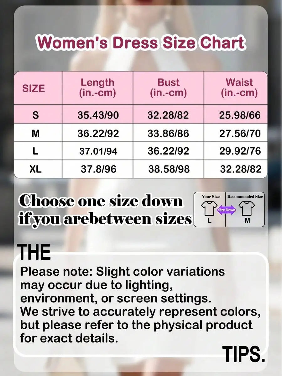 Women's Solid Color Halter Neck Bodycon Dress with Keyhole Detail, Spring Summer Elegant Party Wear